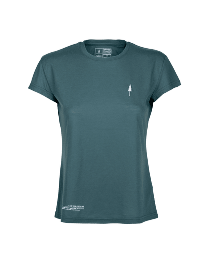 TreeShirt Circular Femmes - Vert Pétrole - TSHIRT - NIKIN