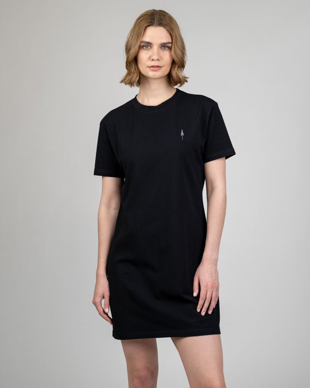 TreeShirt Dress Women - Black - DRESS - NIKIN
