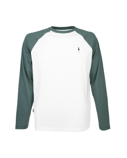 TreeShirt T-shirt long raglan - Juniper-White - LONGSLEEVE - NIKIN