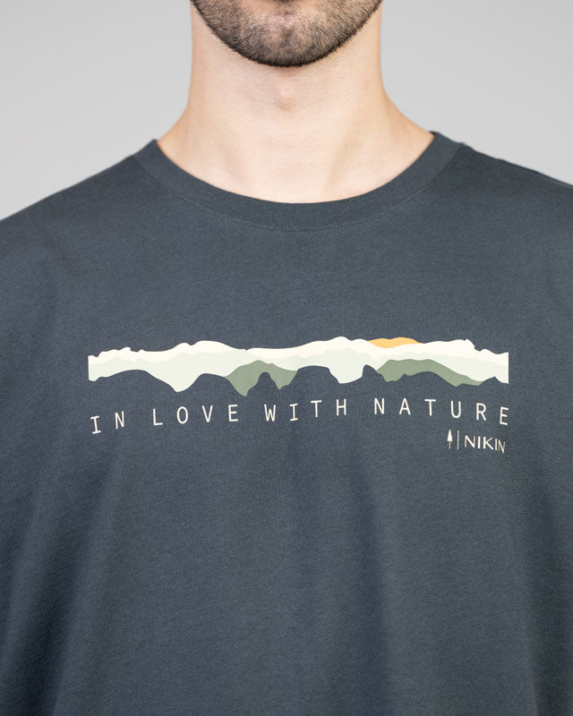 TreeShirt Mountain Panorama - Dark Anthracite - TSHIRT - NIKIN