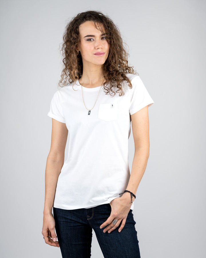 TreeShirt Pocket Femmes - Blanc - TSHIRT - NIKIN
