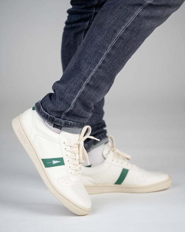 TreeShoe Sneaker - White-Green - SNEAKER - NIKIN