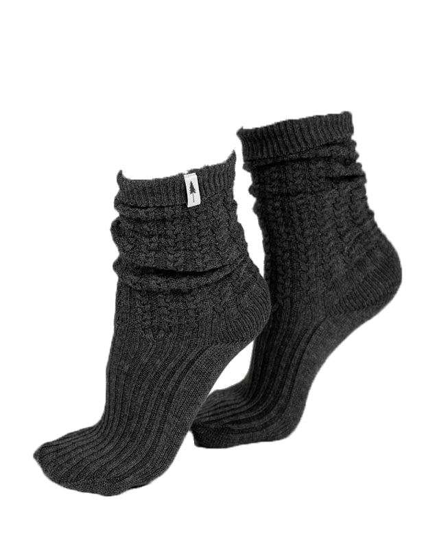 TreeSocks Knitted Cosy Black Mel