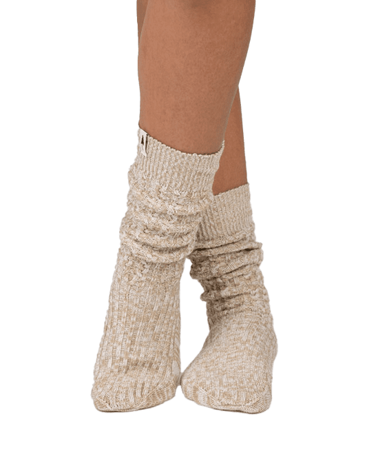 TreeSocks Knitted Cosy - Beige Mel - SOCKS - NIKIN