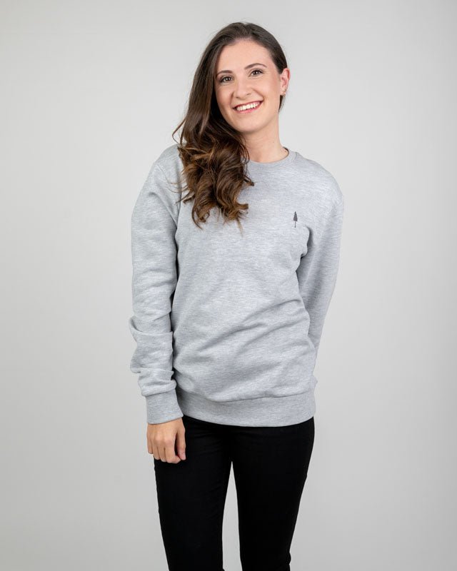 TreeSweater - Grey Mel - SWEATER - NIKIN