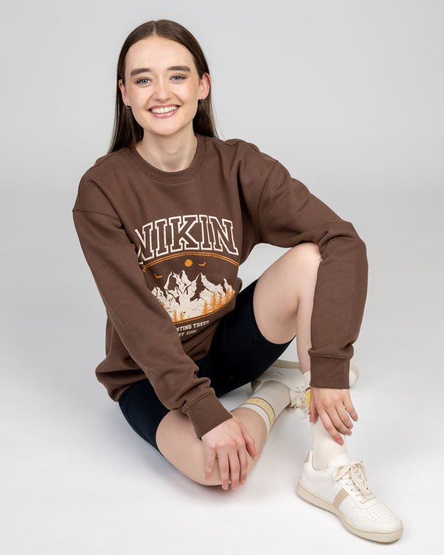 TreeSweater Alpenglow Relaxed Walnut - SWEATER - NIKIN
