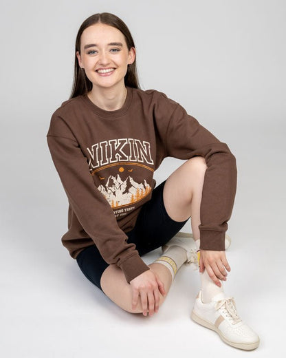 TreeSweater Alpenglow Relaxed Walnut - SWEATER - NIKIN