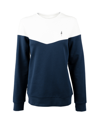 TreeSweater Bicolor Femmes - Navy - SWEATER - NIKIN