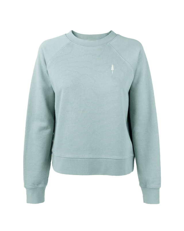 TreeSweater Raglan Women - Turquoise - SWEATER - NIKIN