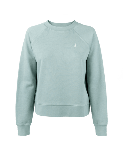 TreeSweater Raglan Femmes - Turquoise - SWEATER - NIKIN
