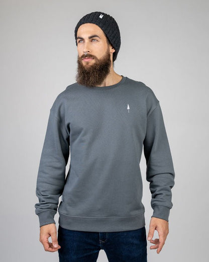 TreeSweater Relaxed - Anthracite - SWEATER - NIKIN
