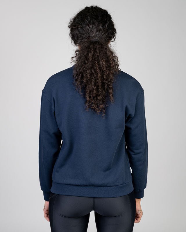 TreeSweater Relaxed Women Dark Navy - Dark Navy - SWEATER - NIKIN