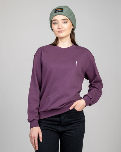 TreeSweater Relaxed Women Dusted Grape - Dusted Grape - SWEATER - NIKIN