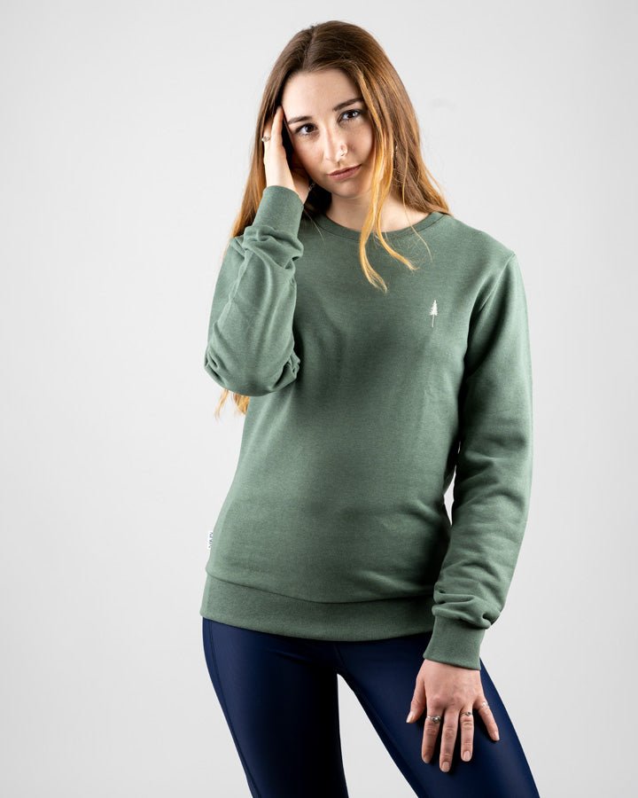 TreeSweater Women - Olive Mel - SWEATER - NIKIN