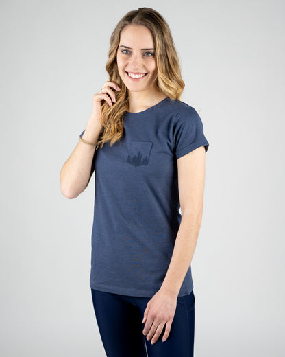 Navy Mel | Pocket Forest Women - T-Shirt - NIKIN