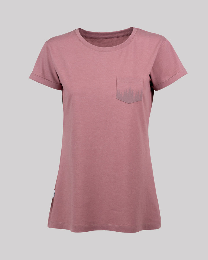 Blush Mel | Pocket Forest Women - T-Shirt - NIKIN