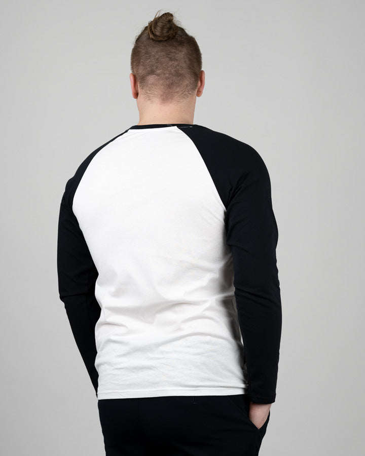 Black-White | Longsleeve Raglan Unisex - Longsleeve - NIKIN
