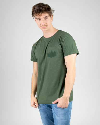 Olive Mel | Pocket Forest Unisex - T-Shirt - NIKIN