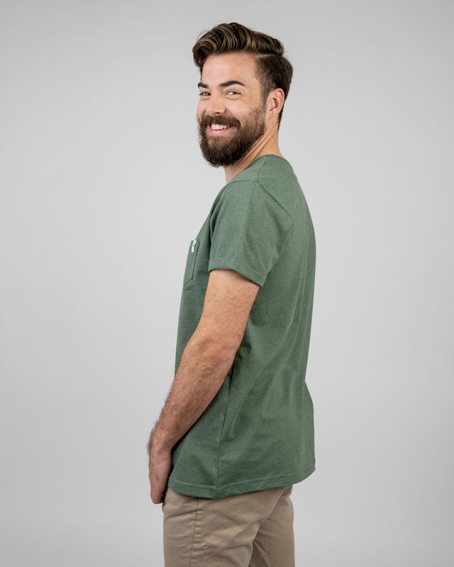 Olive Mel | Pocket Unisex - T-Shirt - NIKIN